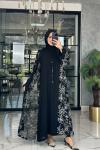 Karmen 2li Abaya-Siyah