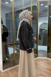 Reglan kol Kısa Trençkot Kahverengi