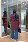 SÜET BLAZER CEKET Mürdüm