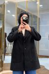 SÜET BLAZER CEKET Siyah