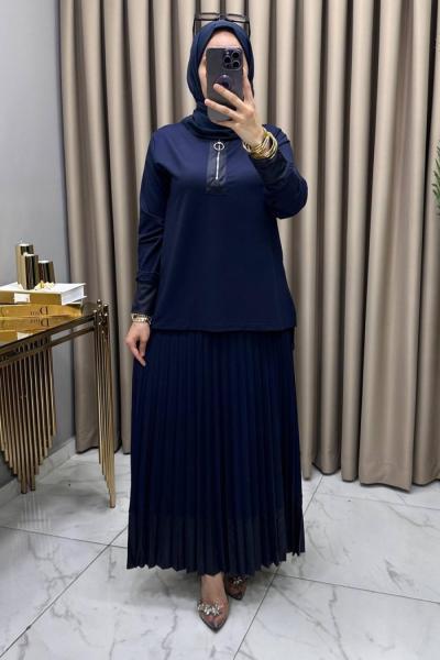 Begonya Takım Lacivert