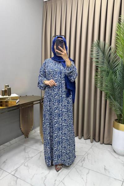 Berrin Elbise İndigo