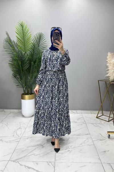 Beyza Elbise İndigo