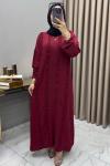 Ecmel Elbise Bordo