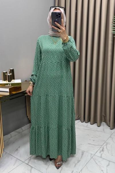 Gülsüm Elbise Yeşil