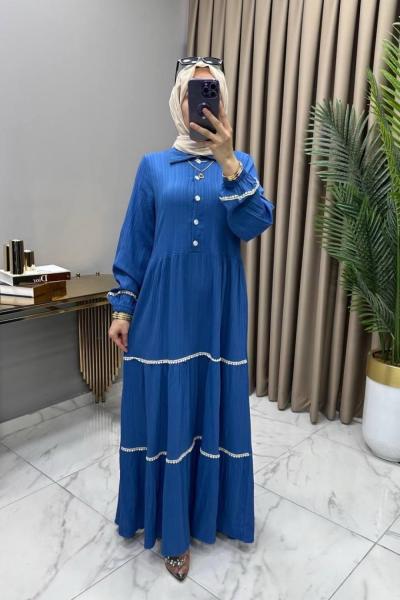 Nehir Elbise İndigo