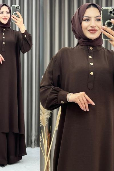 Selen Salaş Takım Kahverengi