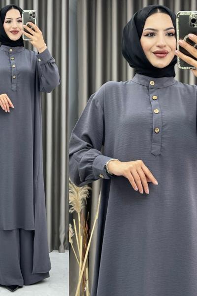 Selen Salaş Takım Gri