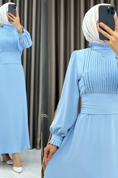 3453 Mosa Elbise Bebe Mavisi Bebe Mavisi