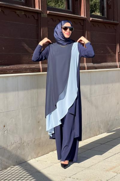 3458 Sündüs Takım Lacivert Lacivert