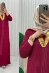 Ahenk Elbise  Bordo