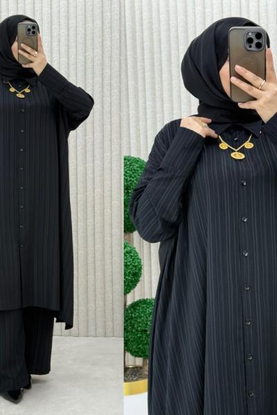 Arzu pantolonlu takım Siyah