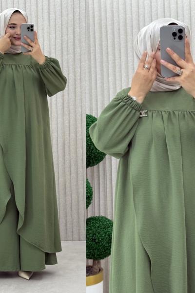 Asil pantolonlu takım Haki