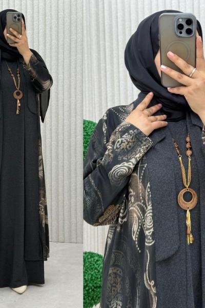 Aycan Elbise Takım Siyah