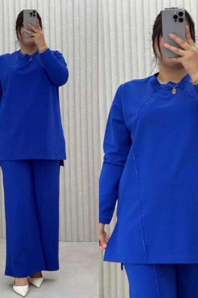 Aysima Takım Saks Mavisi