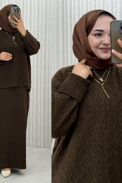 Candan Jile Takım  Kahverengi