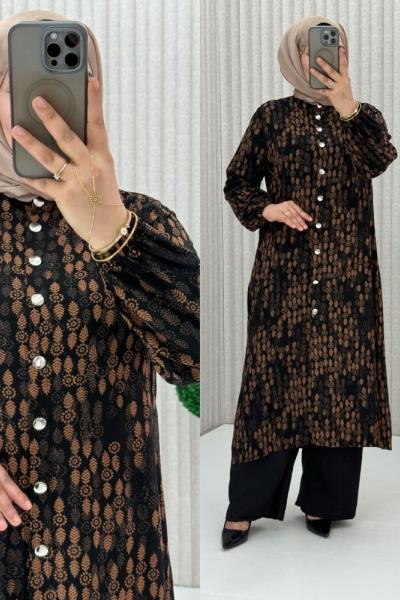 Deniz Takım Siyah Kahverengi