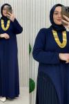 Derya Abiye Elbise Lacivert