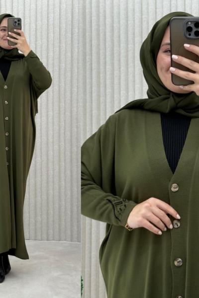 4155 destan hırka Haki