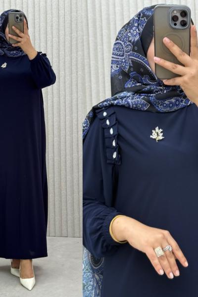 4024 Didim Elbise  Lacivert