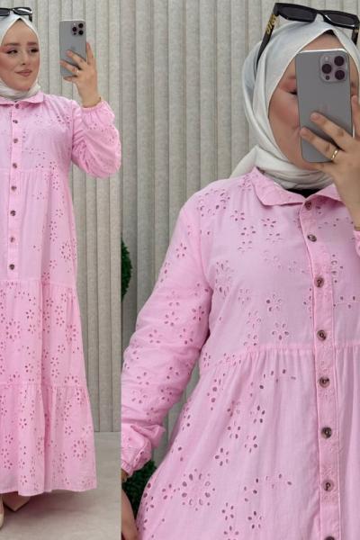 Enise Elbise Pembe