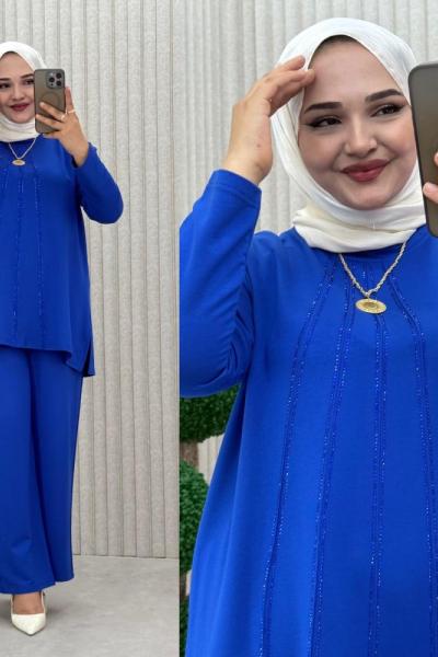 Feriha Takım  Saks Mavisi