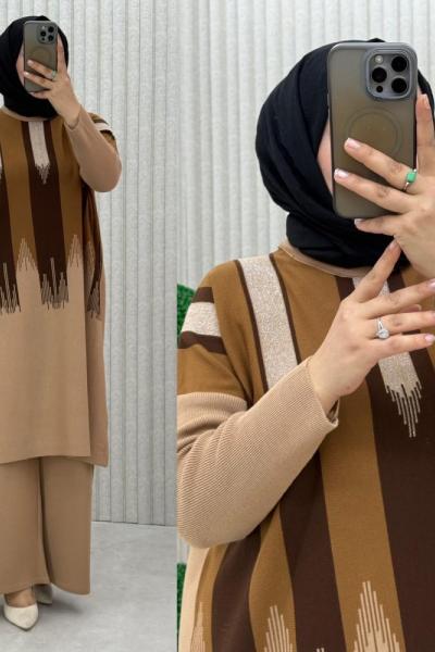 Fettan Triko Takım Camel