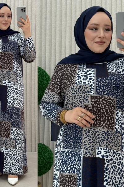 Filiz  Elbise  Lacivert