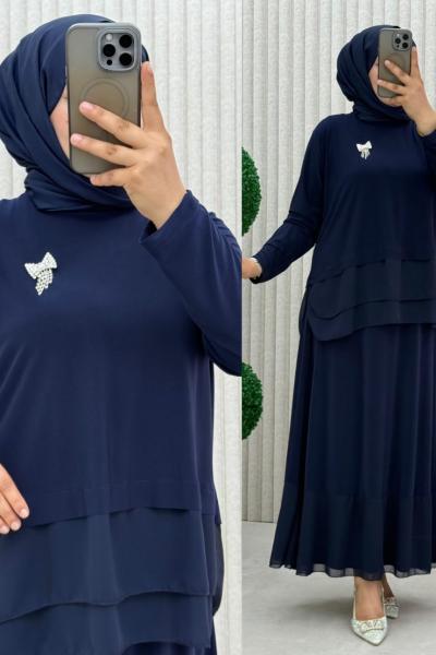 Fındık Etekli Takım  Lacivert