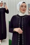 Firuze abiye ferace Mürdüm