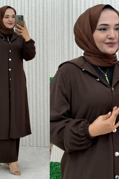 Gece Takım Kahverengi