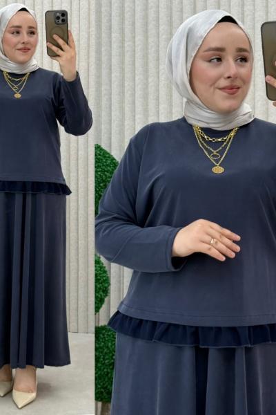 Gönül etekli takım Antrasit