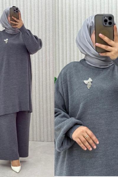 Gülsenem Büyükbeden Takım  Gri