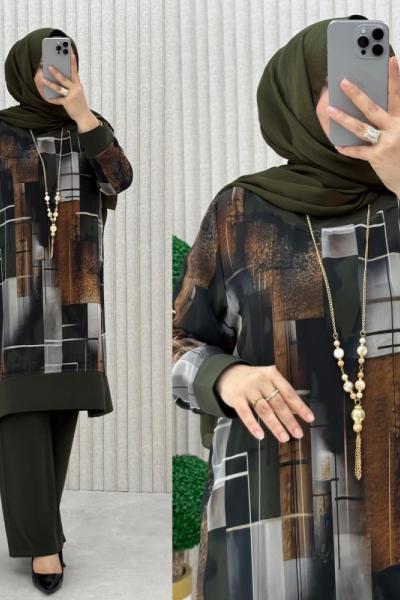 Hançer Pantolonlu Takım  Haki