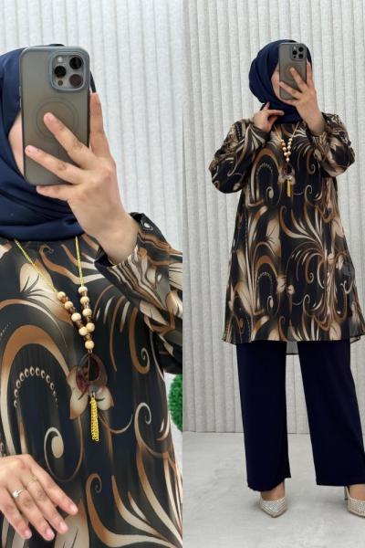 Hanımeli Takım Lacivert