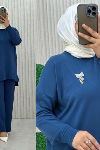 Hare Triko Takım İndigo