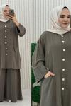 Harem Pantolonlu Takım  Haki
