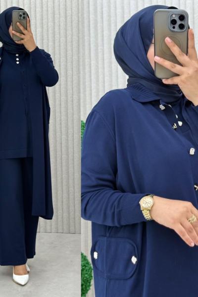 Hümeyra 3’lü Takım  Lacivert