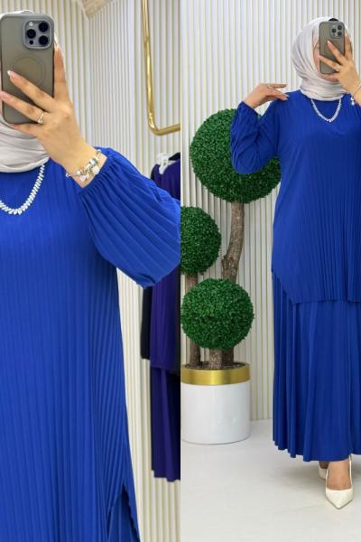 Kehribar Takım Saks Mavisi