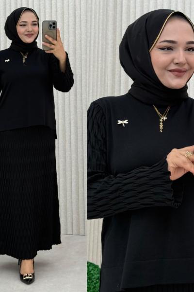 Kelebek Etekli Takım  Siyah