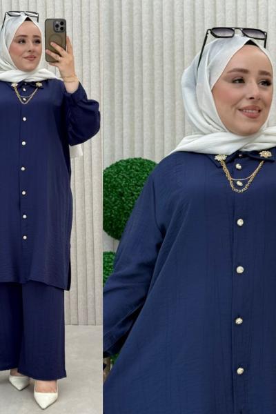 Lidya Pantolonlu takım Lacivert