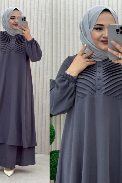 LİNA ETEKLİ TAKIM  Antrasit