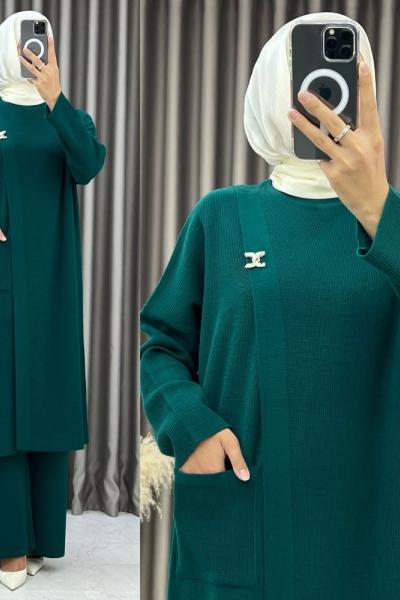 Melek Panço Takım Zümrüt Zümrüt