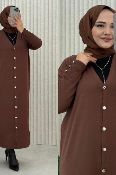 Mena Hırka Kahverengi