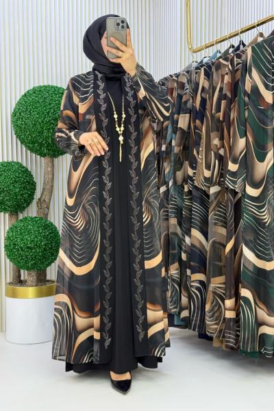 Mümine Elbise Takım Siyah