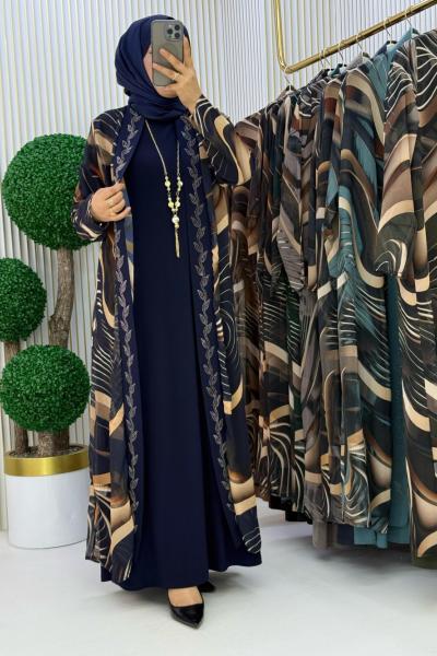 Mümine Elbise Takım Lacivert