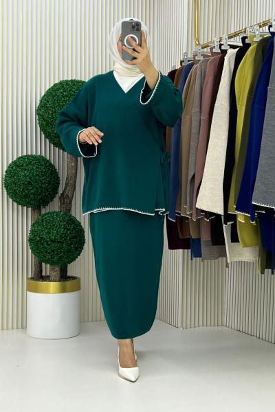 Nefise Etekli Takım Zümrüt