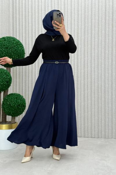 Nilüfer Pantolon Etek Lacivert