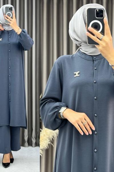 Pelin Takım Gri Gri