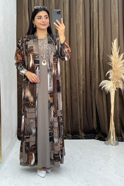 Selin Elbise Takım  Vizon